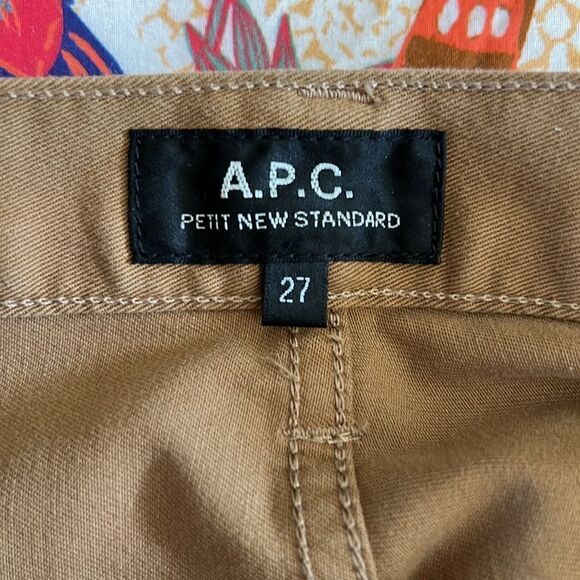 Mens A.P.C Tan/Brown Petit New Standard Skinny Jeans 27W - Picture 5 of 8